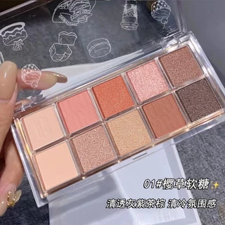 M384 LAMEILA พาเลทอายแชโดว์ 10 สี เนื้อแมท ชิมเมอร์ สีสวย ติดทน กันน้ำ