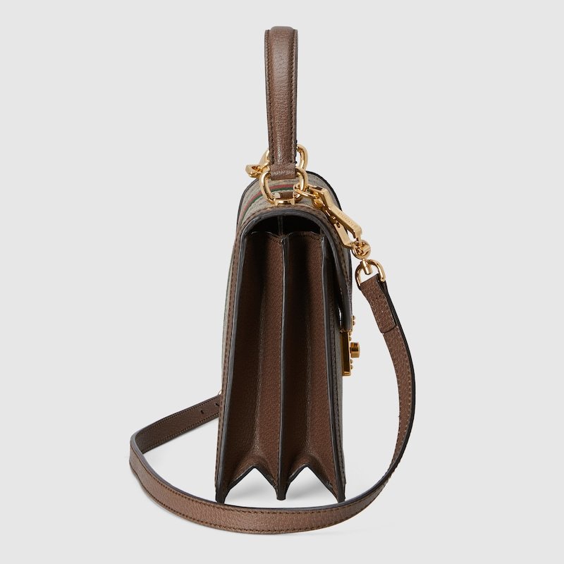 กระเป๋าสะพายกระเป๋าถือคลาสสิกสตรี gucci ใหม่จัดส่งจากฝรั่งเศส/กระเป๋า OPHIDIA SMALL TOP HANDLE BAG WITH WEB