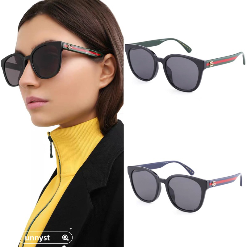 💯  ของแท้ แว่นกันแดด GUCCI กรอบแว่นกันแดดกันแดด Unisex