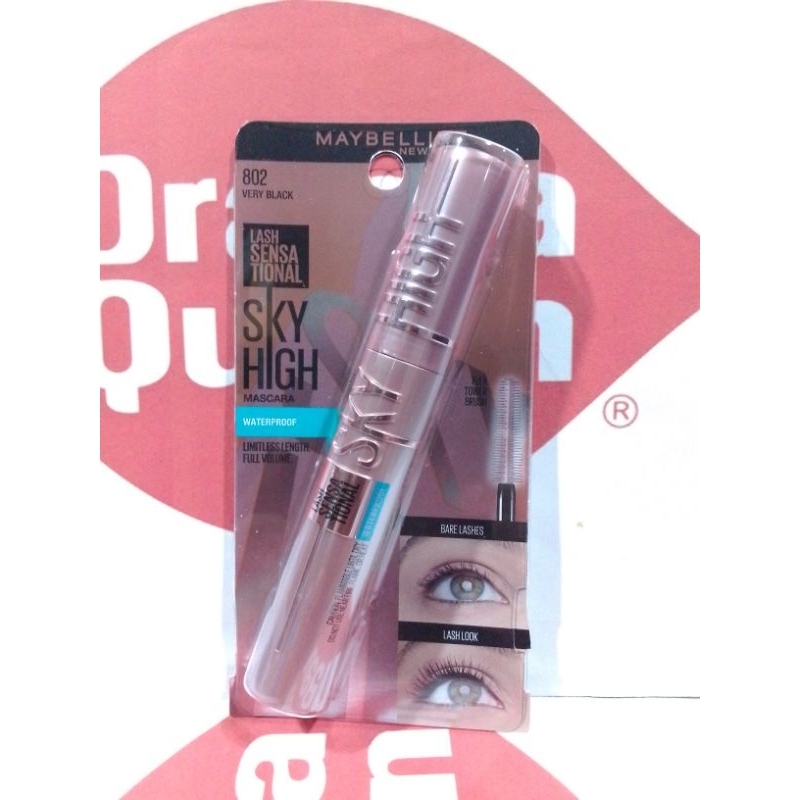 สกายไฮ มาสคาร่า Maybelline Sky High Lash Sensational Mascara Waterproof #802 Very Black 6 ml