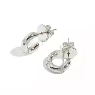YVIS Tiny Double Gem Hoop