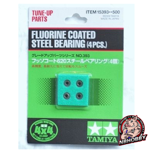 Tamiya Item 15393 – Fluorine Coated Steel Bearing (4pcs.)