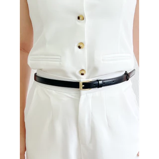 CHNiiNiN - como mini leather belt เข็มขัดหนังแท้ (ขนาดเส้น1.5ซม)