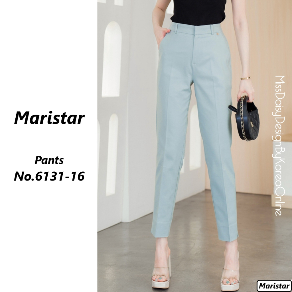 Maristar กางเกงขายาว 9 ส่วน No.6131 New Fabric !!! (Cotton 73％＋Nylon 16％ + Tencel 8% + Spandex 3%)