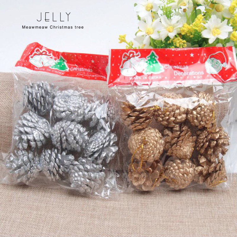 สินค้าพร้อมส่ง ในไทย ลูกสนเเบบเเขวน สนย้อมสี