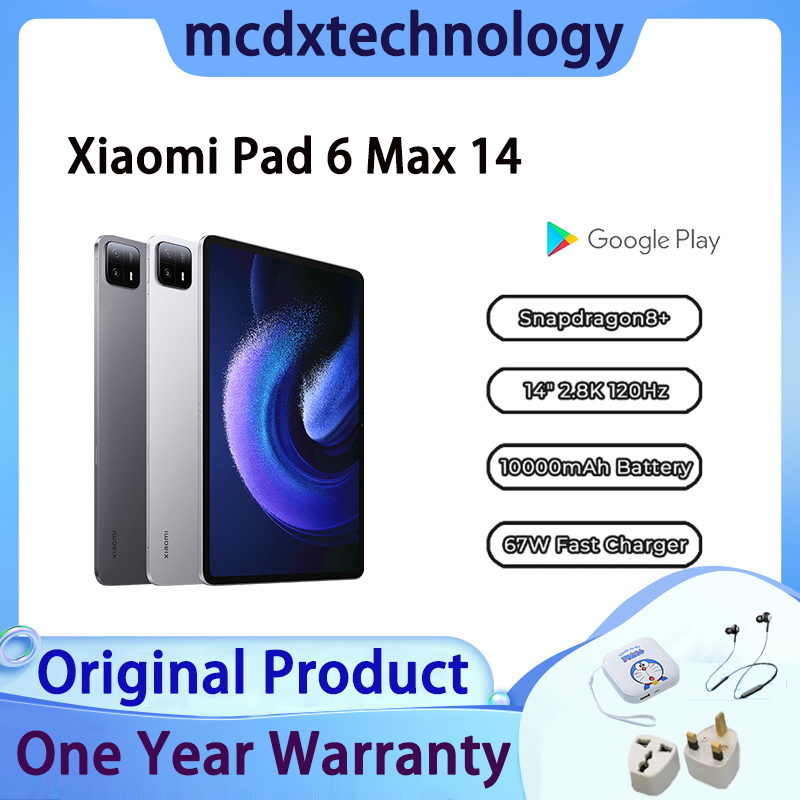Xiaomi Pad 6 Max 14 inch/ Xiaomi Tablets Snapdragon 8+ Gen 1/10000 mAh Battery/MIUI Pad 14/Stylus Support