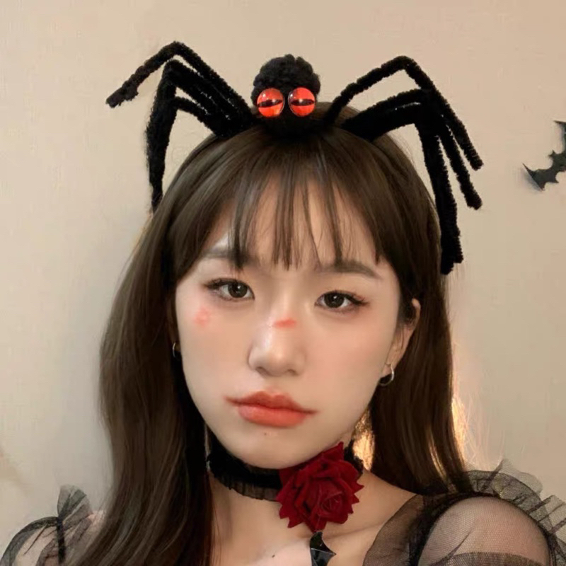 พร้อมส่งจ้า bonita🌼🇹🇭ร้านไทย🕸👻🎃ฮาโลวีน ที่คาดผมน้อนแมงมุม🕷️