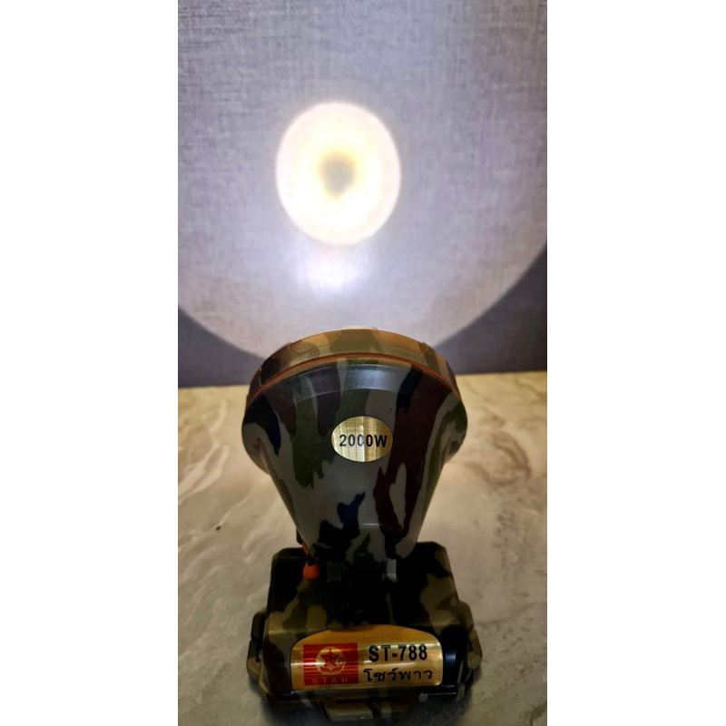 ไฟฉายตราดาวSt788 ไฟแรง2000W. ส่องไกล3000ม. ใช้งานได้30ชม. จอแสดงแบตเตอรี่ - รูปที่ 5