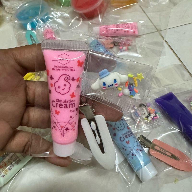 ชุดทำกิ๊บติดผม DIY,ชุดพวงกุญแจDIY 1ชุดคละสี