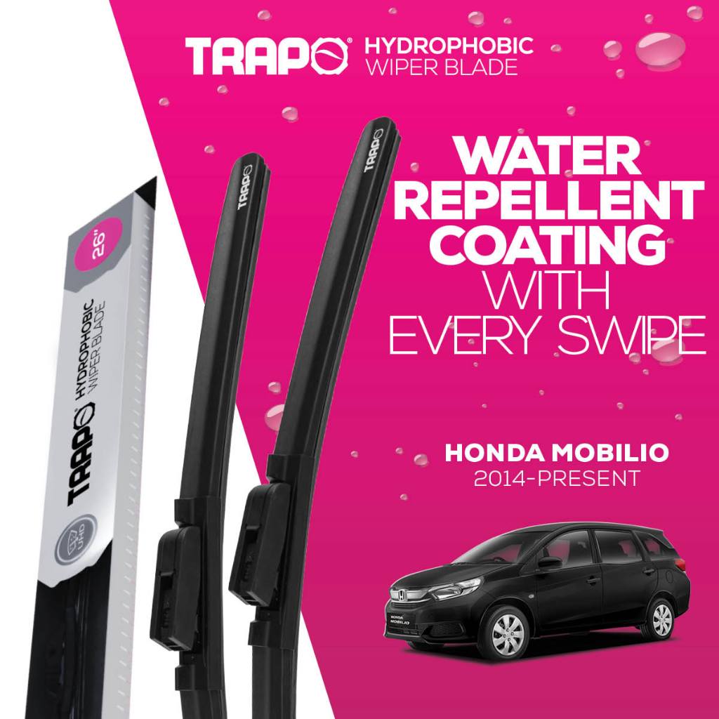 ที่ปัดน้ำฝน Trapo Hydrophobic Honda Mobilio 2018 (2014-Present) 1 Set