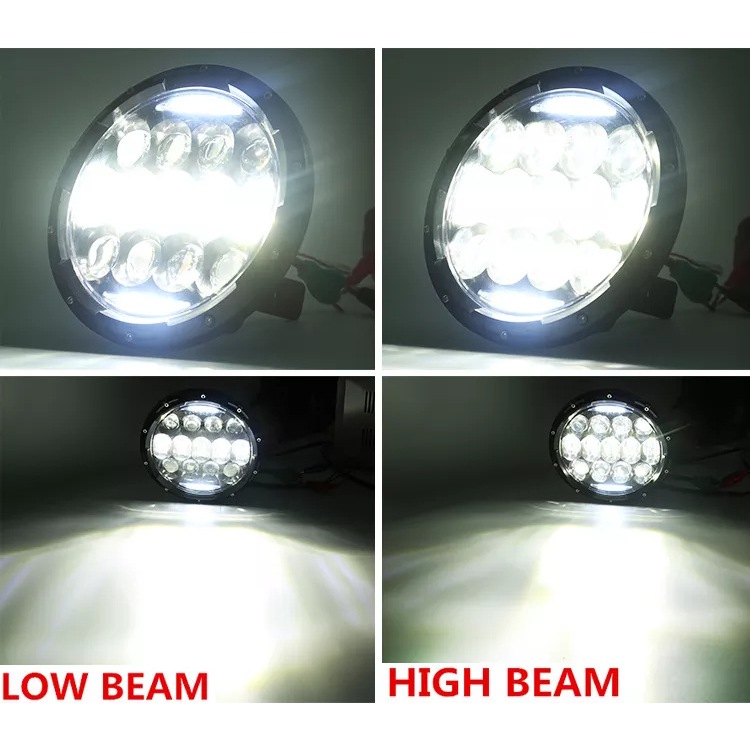 7 นิ้ว 13 ลูกปัดไฟหน้ารถ LED, รถจักรยานยนต์ฮาร์เลย์รถออฟโรด, ไฟดัดแปลง, อุปกรณ์เสริม ราคา ถูกที่สุด ดีลบีเคเค แกลเลอรีภาพที่ 3