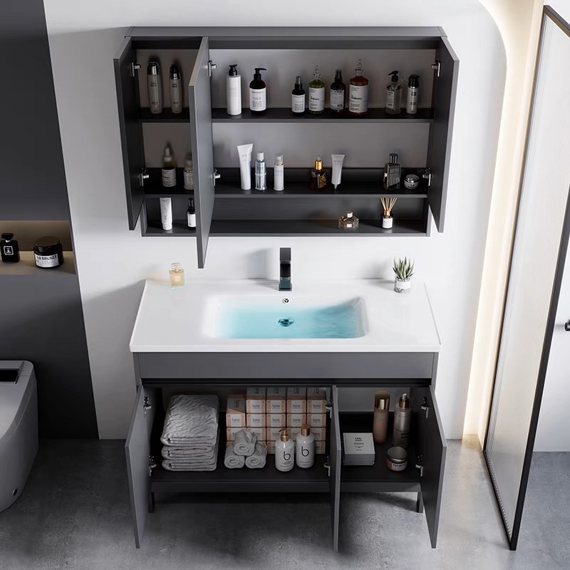 ตู้ห้องน้ํา ตู้ล้างหน้า ตู้อ่างล้างหน้า อ่างล้างหน้าเซรามิก ชุดอ่างล้างหน้า ตู้สูงจากพื้นจรดเพดาน ตู้อ่างล้างจาน - รูปที่ 6