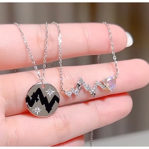 Braceletshouse ลด 100.- ใส่โค้ด WW2VA สร้อยคอคู่เงินแท้ Love Signal ส่งฟรี EMS !
