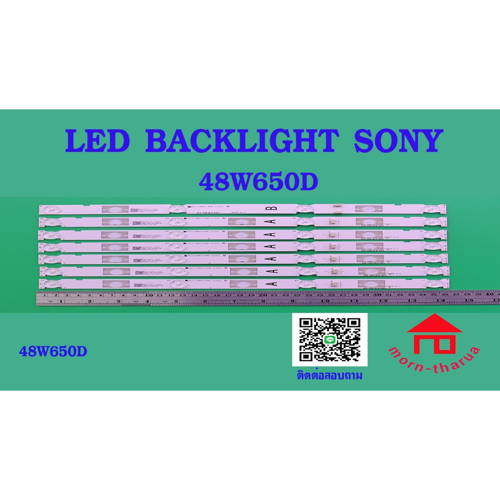หลอดไฟ BACKLIGHT SONY  KDL-48W650    A X 6   B X 1