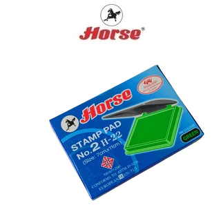HORSE ตราม้า แท่นประทับตรา Horse No.2 แบบพลาสติก H-22 (Size 7cm.x11cm.) จำนวน 1 อัน