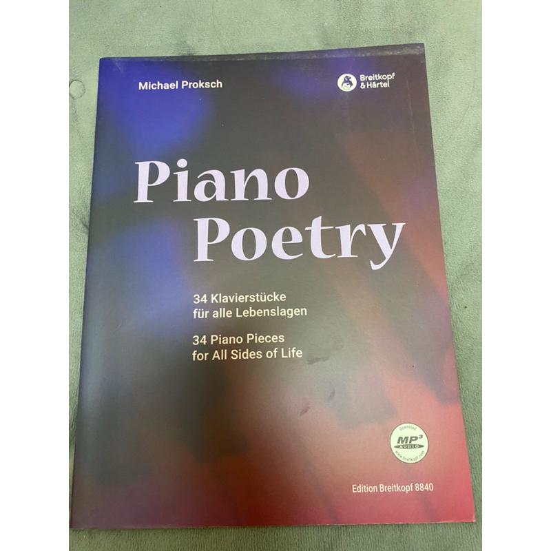 Piano Poetry - 34 Klavierstücke für alle Lebenslagen (EB 8840)