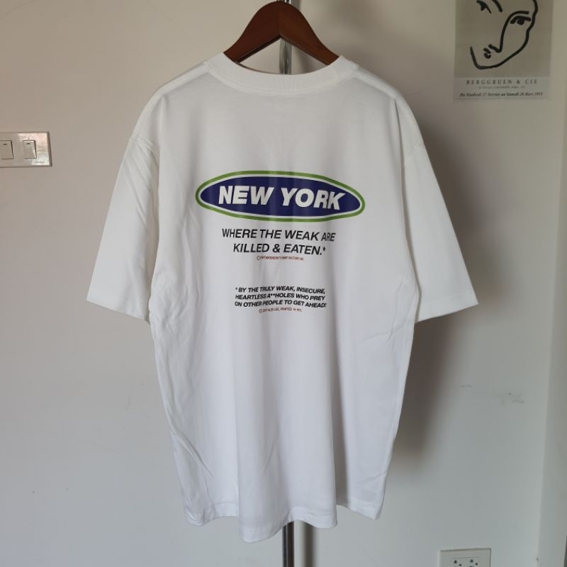 Happier than ever เสื้อยืดโอเวอร์ไซส์สกรีนลายNew_york