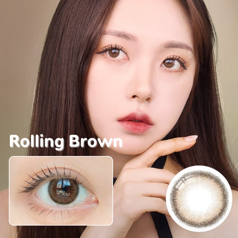 Mitunolens - Rolling Brown คอนแทคเลนส์รายปี คอนแทคเลนส์ญี่ปุ่น วัสดุ MPC