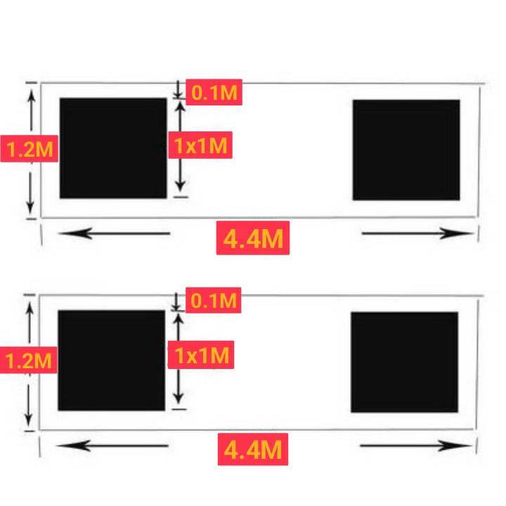 แผ่นผ้าปูสำเร็จ ยี่ห้อ Carwales / NOLOGO สำหรับตั้งค่ากล้องรอบคัน 360 องศา 1 ชุด มี 2 ผืน - รูปที่ 2