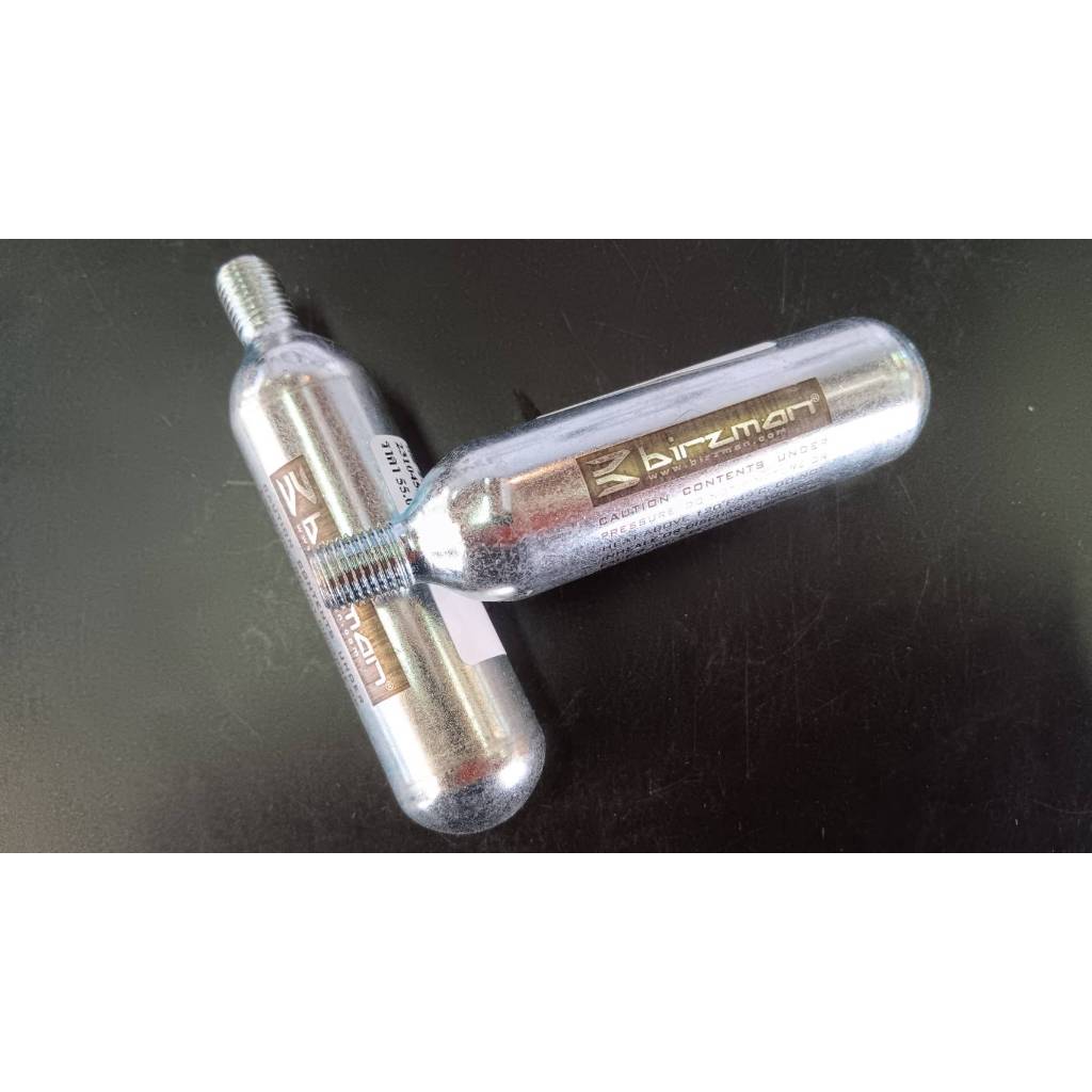 หลอดเติมลมรถจักรยาน Co2 BIRZMAN ขนาด 16 กรัม สีเงิน/สินค้าของแท้มีคุณภาพ ส่งจากไทย