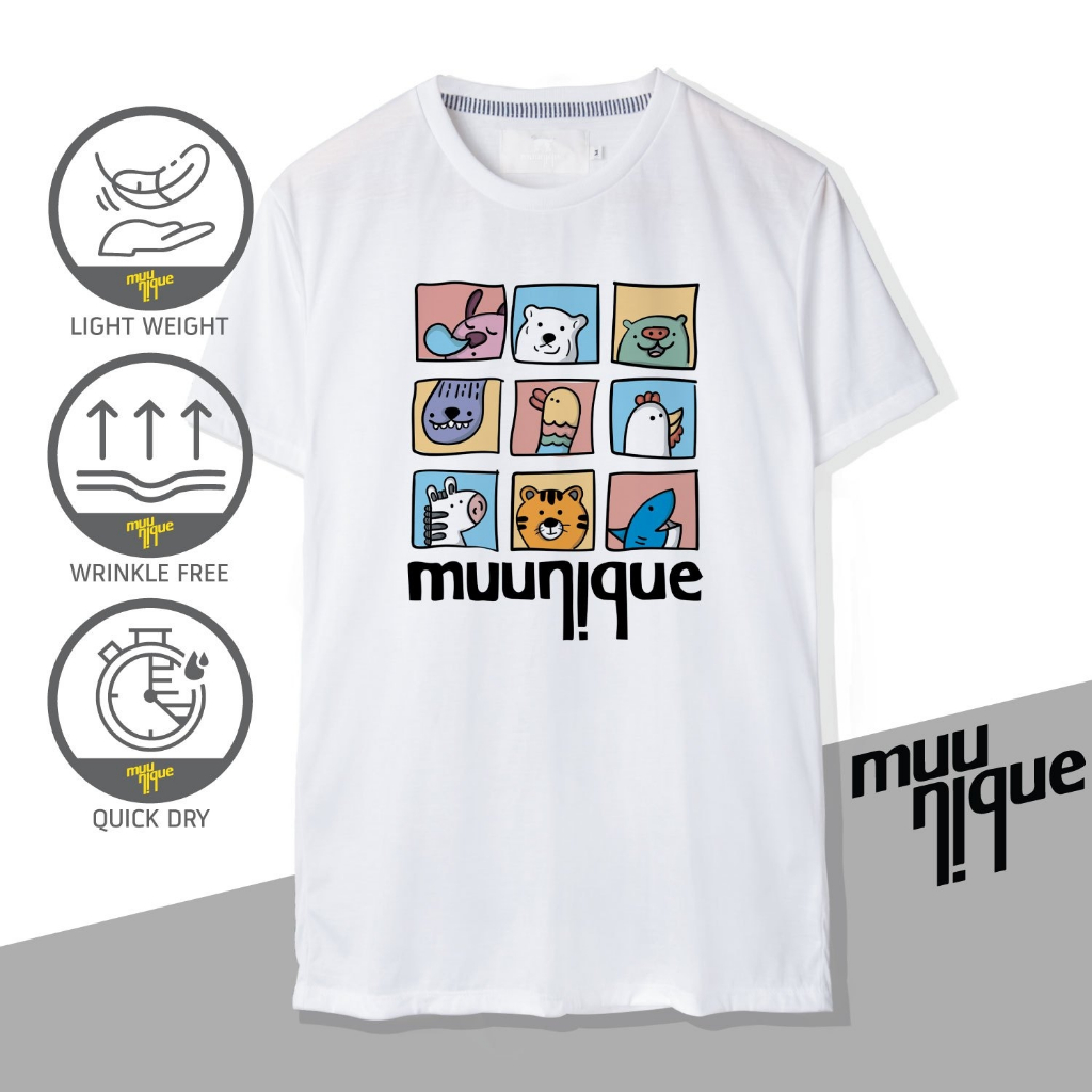 MUUNIQUE Graphic P. T-shirt เสื้อยืด รุ่น GPT-376