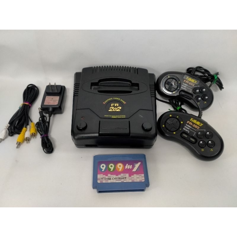 Family Computer FR202 Ex ดำD ชุดไฟไทยพร้อมเล่น มาพร้อม ตลับเกมรวม999in1