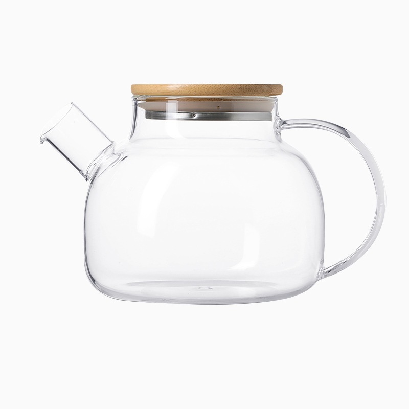 เหยือกน้ำชา ขนาด 1 ลิตร โหลแก้วใส กาน้ำใส เหยือกแก้วมีฝาปิด