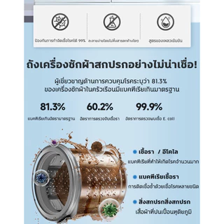คุณภาพเกาหลี !! HH น้ำยาล้างเครื่องซักผ้า สามารถล้างคราบได้ น้ำยาล้างถังเครื่องซักผ้า 1000ml ดับกลิ่น ฆ่าเชื้อสูงถึง99%