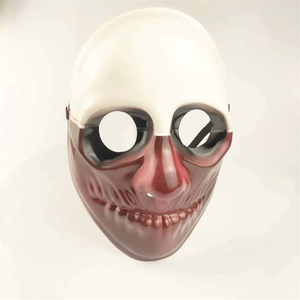 หน้ากากเกมPAYDAY2  หน้ากากฮาโลวีน ฮาโลวีน พลาสติกขึ้นรูป มีสายรัดกระชับหน้า halloween mask