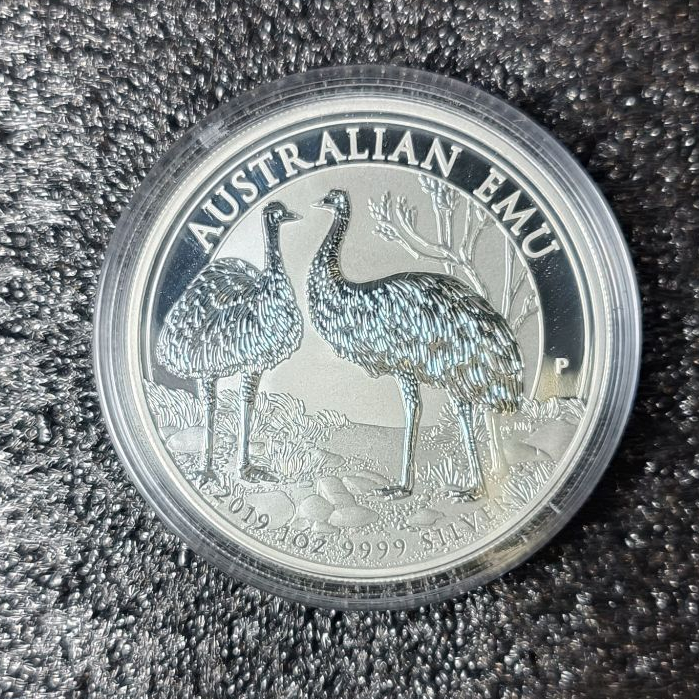 2019 1 Dollar Australia Emu 1 Oz. 9999 Silver Coin BU