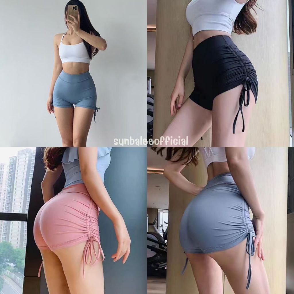 PFG🎀 กางเกงขาสั้น สีพาสเทล ลำลอง กางเกงเซ็กซี่ ผ้านิ่ม ขาสั้นผ้าคอตตอน ทรงสปอต🎀