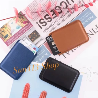 🇹🇭 Magnetic Card Holder Wallet กระเป๋าติดโทรศัพท์ใส่บัตร มีแถบแม่เหล็ก สำหรับโทรศัพท์ทุกรุ่น