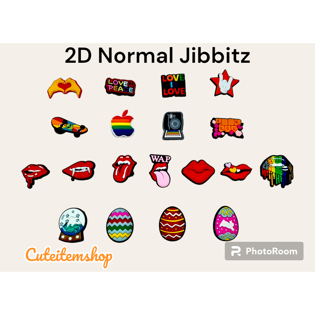 Shoes Charm Jibbitz  ester egg👟ตุ๊กตาติดรองเท้า พร้อมส่ง ✨สั่ง 5 แถม 1✨ตัวแถมทางร้านสุ่มให้นะคะ