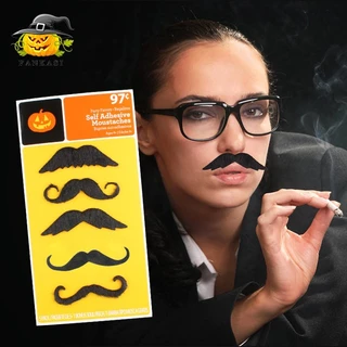 หนวด หนวดแฟนซี หนวดปลอม เคราปลอม หนวดโจรสลัด พรอพ แฟนซี ฮาโลวีน Halloween Fancy Fake Mustache Beard Party Prop Accessory