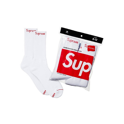SUPREME HANES CREW SOCKS