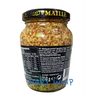 MILLE WHOLEGRAIN MUSTARD 210 G. มายด์ โฮลเกรนมัสตาร์ด ขนาด 210 กรัม
