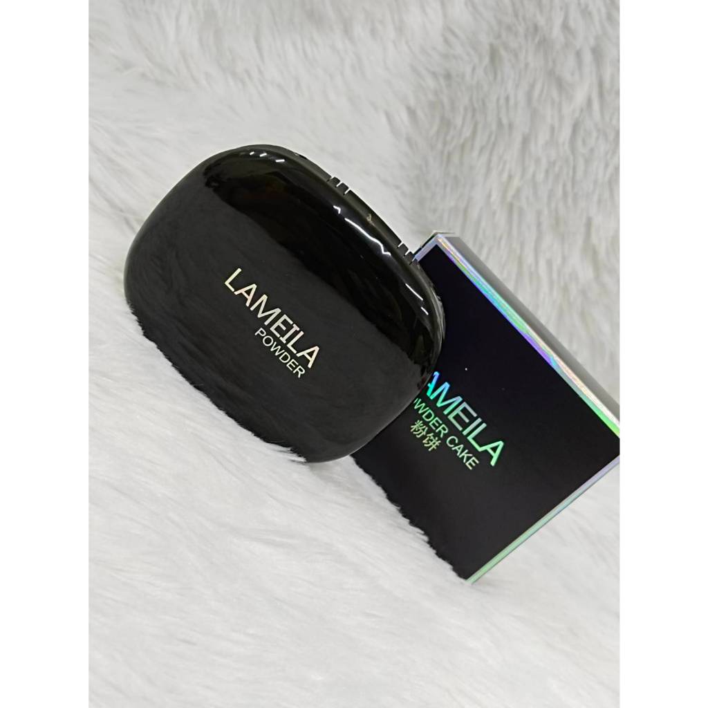 ( มีส่งด่วน ) Lameila แป้งพัฟ อัดแข็งสองชั้น เนื้อแมทผสมรองพื้น แป้ง คุมมัน  ขนาด 20 กรัม