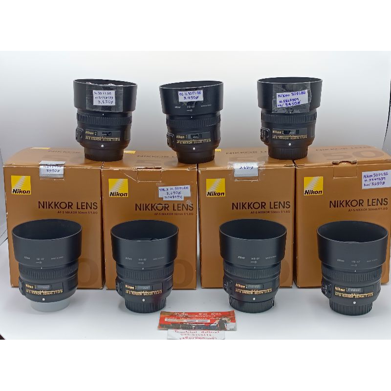 เลนส์ Nikon 50 F1.8G มีหลายตัว ทักมาก่อนได้ กล้องมือสอง เลนส์มือสอง