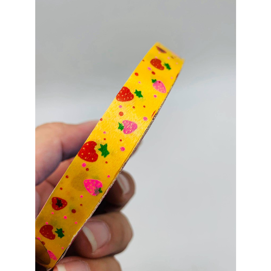 ริบบิ้นพับเหรียญลายสตอเบอรี่ (เบอร์ 2) จำนวน 10 ม้วน ราคา 160 บาท - รูปที่ 7