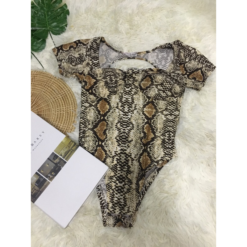 บอดี้สูทลายเสือ งานป้าย อก32" ยาว 24" (ZB2310-8382)