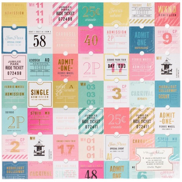 กระดาษ  ADMISSION W/GOLD FOIL