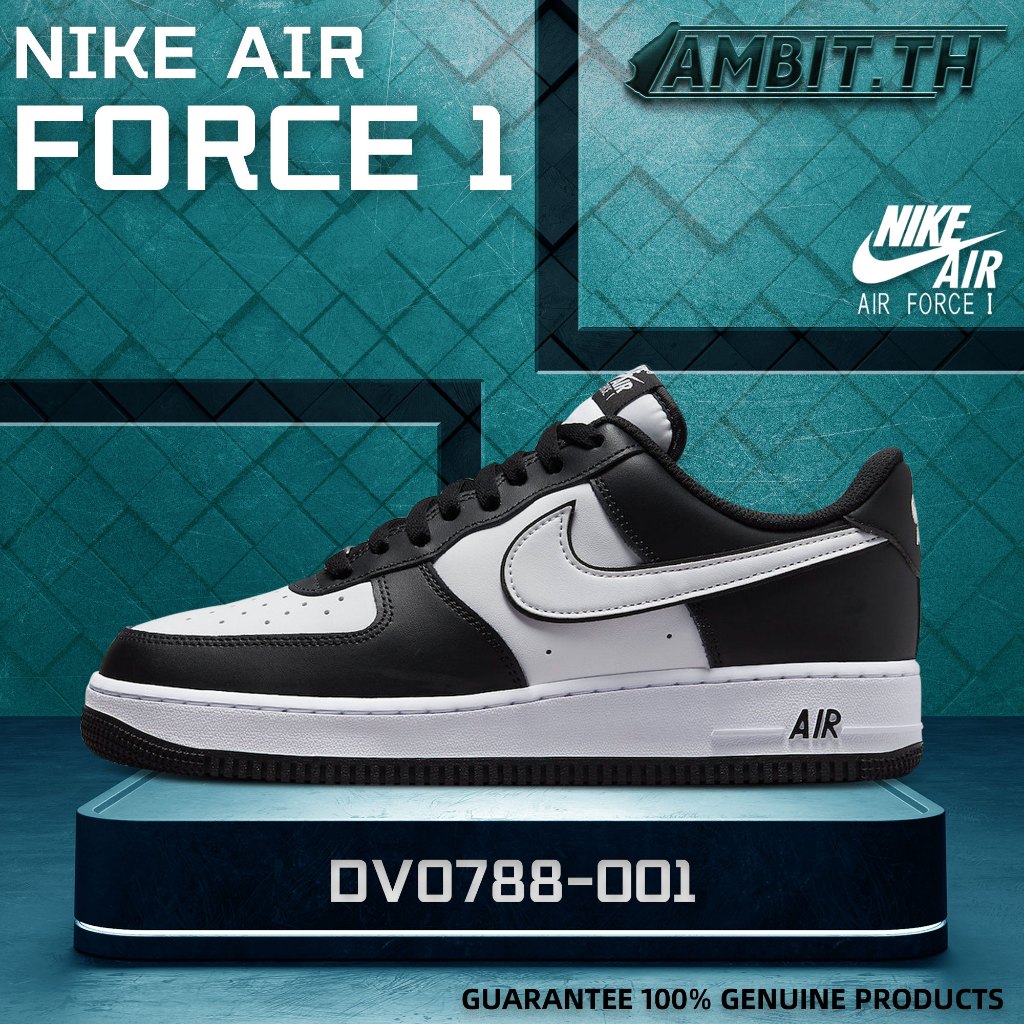 【ของแท้ 100% 】Nike Air Force 1 Low Panda DV0788-001