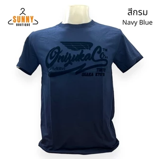SunnyBoutique เสื้อยืด คอกลม แขนสั้น ยี่ห้อOnizuka ปักลายกำมะหยี่ คละลายสวยๆ ใส่สบาย Cotton 100%