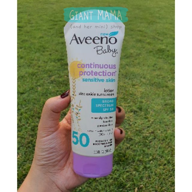 Aveeno Baby Sunscreen SPF 50 โลชั่นกันแดดสำหรับเด็กผิวแพ้ง่าย นำเข้าจาก USA