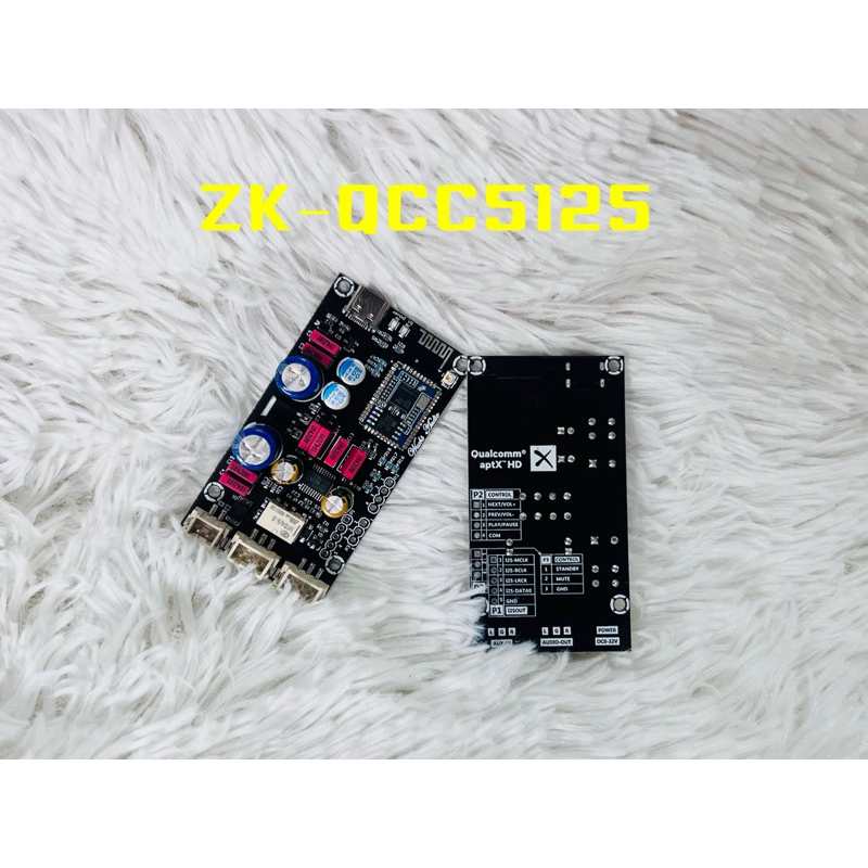 APTXHD Loaelese BT bluetooth ZK  QCC5125 บอร์ดกอดรหัสมลูทูธ ถอดรหัสไช้สาย Hif Bluetooth 5.1