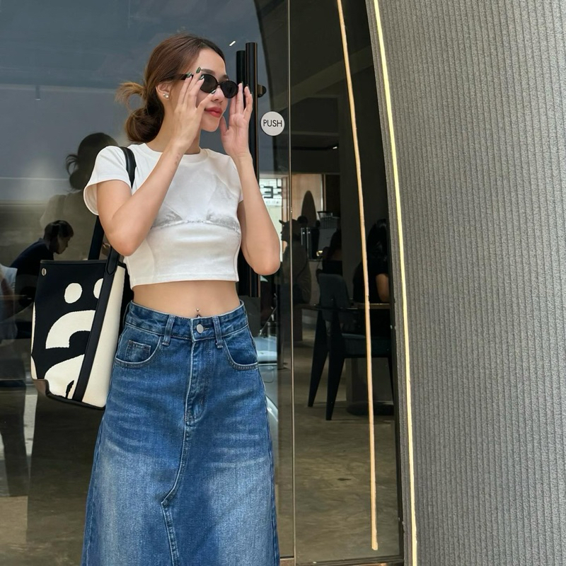 JARIN | LANY DENIM SKIRT กระโปรงยีนส์ของตัวแม่ รูปที่ 6