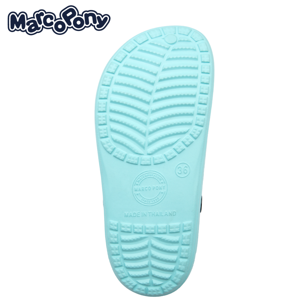 Marco Pony รองเท้าแตะผู้หญิง รัดส้นรองเท้าหัวโต รุ่นเบา นุ่ม สบายเท้า 3cmพื้นหนา น่ารัก กันลื่น พื้นนิ่ม หิ้วนอก MH9015W