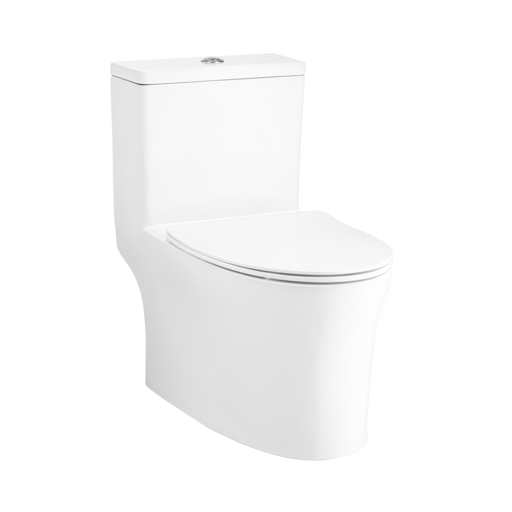 COTTO สุขภัณฑ์ชิ้นเดียว (UC+) รุ่น C105607 วิสต้า กดบน