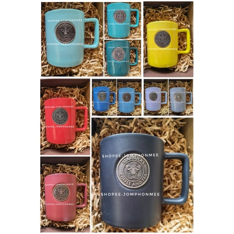 2019-2020 Starbucks Thailand แก้วมัคเซรามิคสตาร์บัคส์โลโก้เก่า Heritage Badge mugs