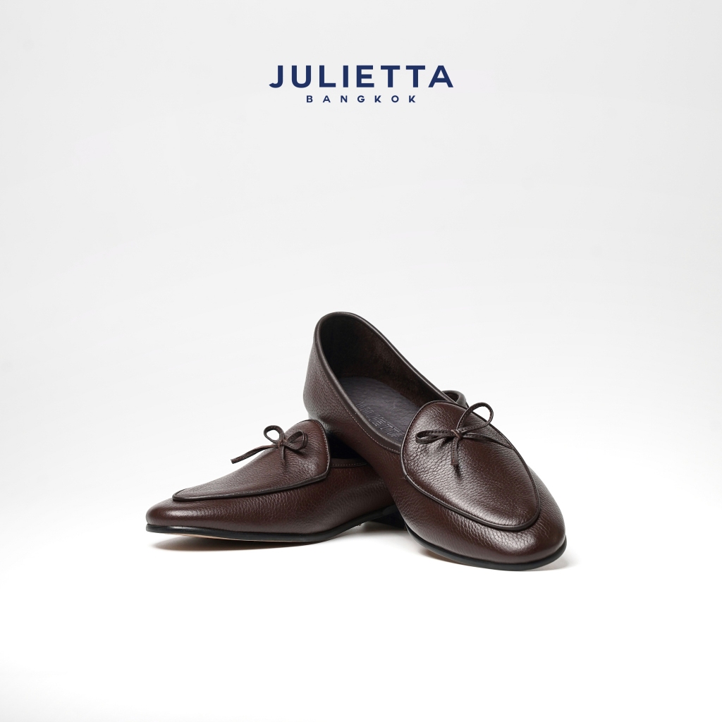 JULIETTA - String Belgian Loafer Calfskin Brown (Unlined)
